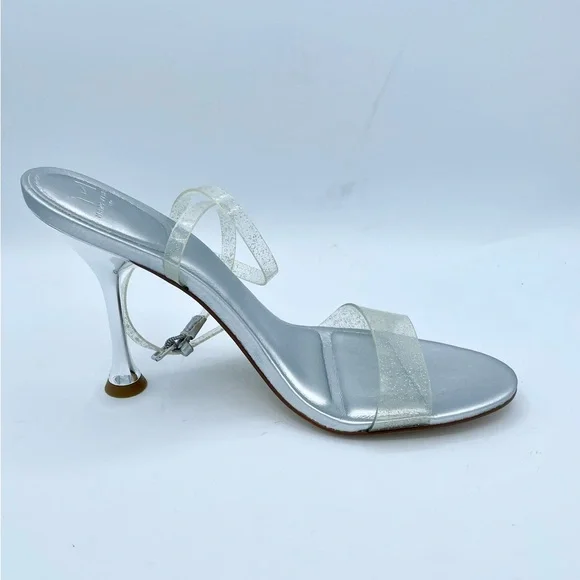 WKND SALE ONLY Marc Fisher Calisty Elegant Silver Women's Heels Sz 8M - Picture 9 of 14